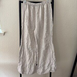 Terzo Millennio‎ Italian Linen Pinstripe Pants Size Large